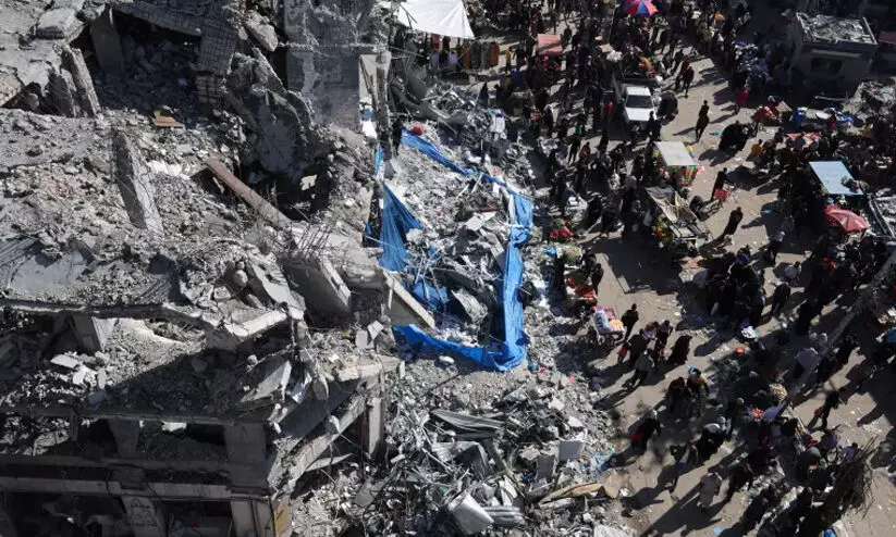 ഗസ്സയിൽ 24 മണിക്കൂറിനിടെ 187 മരണം; വെടിനിർത്തൽ ചർച്ച: ഹമാസ് സംഘം ​കൈറോയിൽ