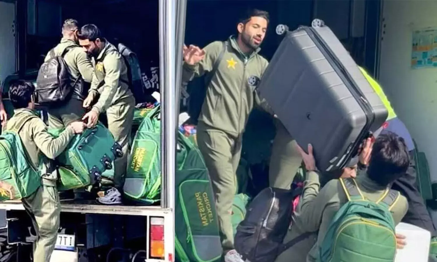 വിമാനത്താവളത്തിൽ ലഗേജ് ചുമന്ന് പാകിസ്താൻ താരങ്ങൾ; ആസ്ട്രേലിയ ചെയ്തത് അനാദരവെന്ന് വിമർശനം