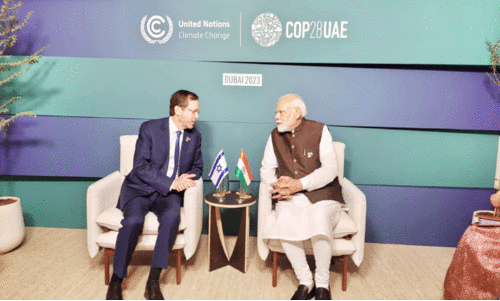 മോ​ദി ഇ​സ്രാ​യേ​ൽ പ്ര​സി​ഡ​ന്റു​മാ​യി ച​ർ​ച്ച ന​ട​ത്തി