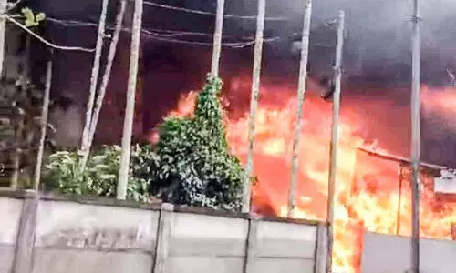 fire breaks out