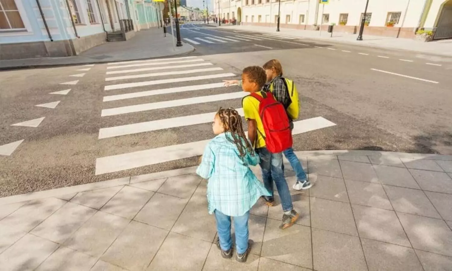 Road safety campaign held for schoolchildren