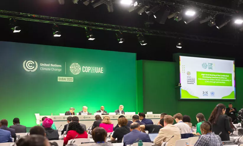 Meeting of developing country representatives held at COP 28 venue
