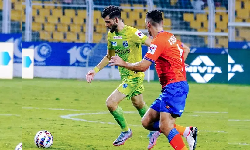 ഗോവക്കെതിരെ ബ്ലാസ്റ്റേഴ്സ് ഒരു ഗോളിനു പിന്നിൽ