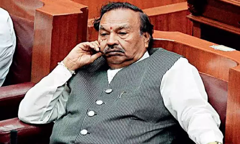 ഈശ്വരപ്പക്കെതിരായ വർഗീയ പരാമർശ കേസിൽ ഇടക്കാല സ്റ്റേ ഈശ്വരപ്പക്കെതിരായ വർഗീയ പരാമർശ കേസിൽ ഇടക്കാല സ്റ്റേ