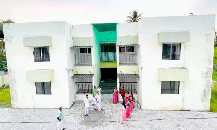 മരട് നഗരസഭയുടെ ഫ്ലാറ്റ് നിർമാണം പൂർത്തിയായി