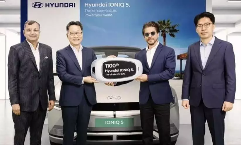Shah Rukh Khan takes delivery of Hyundai IONIQ 5