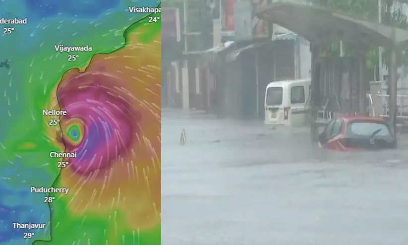 ചെന്നൈയിൽ പെയ്തത് 47 വർഷത്തിനിടെ ഏറ്റവും കൂടിയ മഴ; മിഗ്ജോം ചുഴലിക്കാറ്റ് തീരത്തോടടുക്കുന്നു