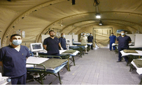 ഗ​സ്സ​യി​ൽ ആ​രം​ഭി​ച്ച ഫീ​ൽ​ഡ്​ ആ​ശു​പ​ത്രി