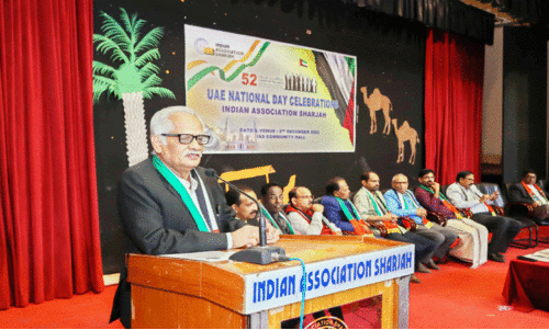 ഇ​ന്ത്യ​ൻ അ​സോ​സി​യേ​ഷ​ൻ ഷാ​ർ​ജ ദേ​ശീ​യ ദി​നാ​ഘോ​ഷ ച​ട​ങ്ങ്​