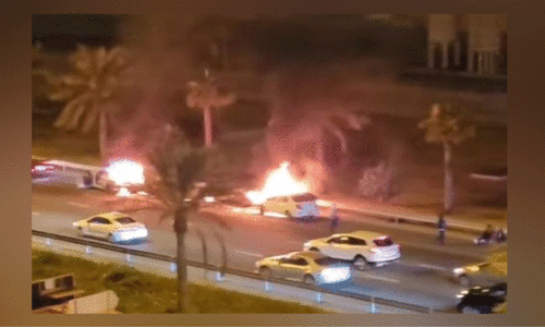 ഡ്രൈഡോക്ക്​ ഹൈവേയിൽ വാഹനാപകടം: പൊലീസുകാരന്​ പരിക്ക്