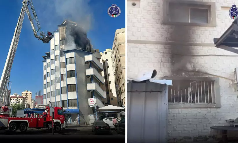 സാ​ൽ​മി​യ​യി​ൽ ര​ണ്ടി​ട​ത്ത് തീ​പി​ടി​ത്തം