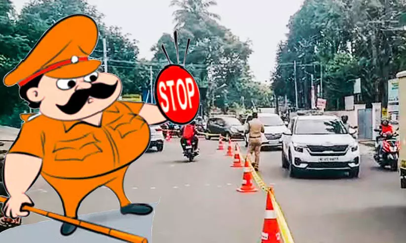 അങ്ങനെയങ്ങ് മുന്നോട്ടുപോവാനാവില്ല; തമ്മനം-പുല്ലേപ്പടി റോഡിൽ ഇനി യു-ടേൺ എടുക്കണം