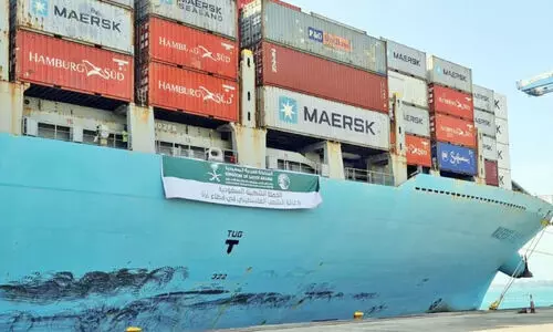 Relief ship at Port Said, Egypt