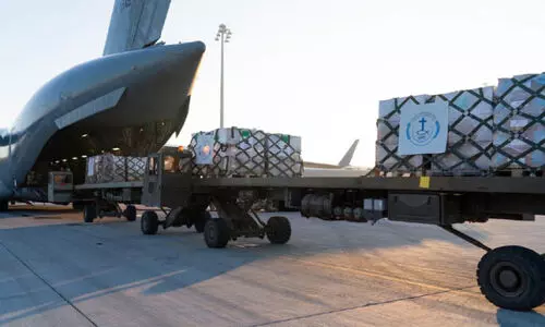 ര​ണ്ടു വി​മാ​ന​ങ്ങ​ളി​ൽ​കൂ​ടി സ​ഹാ​യ​മെ​ത്തി​ച്ചു