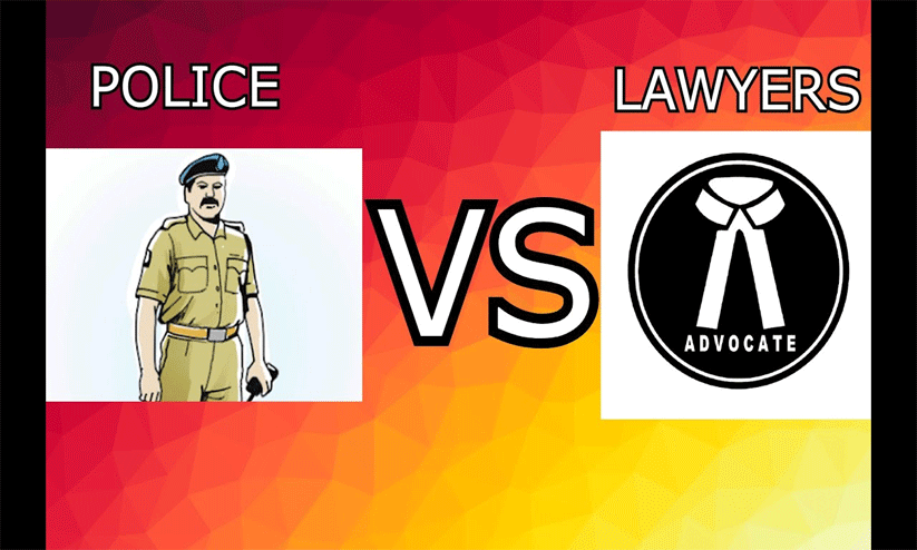 അ​ഭി​ഭാ​ഷ​ക​ന് പൊ​ലീ​സ് മ​ർ​ദ​നം: കോ​ട​തി ബ​ഹി​ഷ്ക​രി​ച്ച് പ്ര​തി​ഷേ​ധം