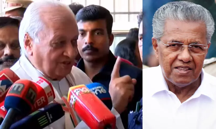 എന്നോട് പറയാനുള്ളത് മാധ്യമങ്ങളിലൂടെ പറയരുത്, നേരിട്ട് പറയാൻ രാജ്ഭവനിലേക്ക് വരൂ -പിണറായിയോട് ഗവർണർ