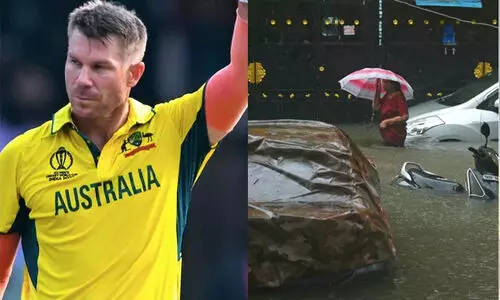 ‘സഹായിക്കാൻ നമുക്ക് ഒരുമിച്ച് നില്‍ക്കാം’; ചെന്നൈയിൽ ദുരിതമനുഭവിക്കുന്നവരെ ചേർത്തുപിടിച്ച് ഡേവിഡ് വാർണർ