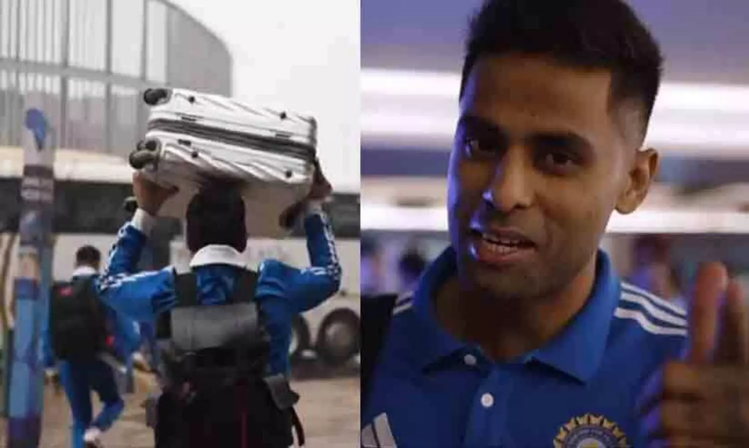 ട്രോളി ബാഗ് തലയിൽ വെച്ചോടി ഇന്ത്യൻ താരങ്ങൾ; ​ദക്ഷിണാ​ഫ്രിക്കയിലെ ‘സ്വീകരണം’ ഇങ്ങനെ...