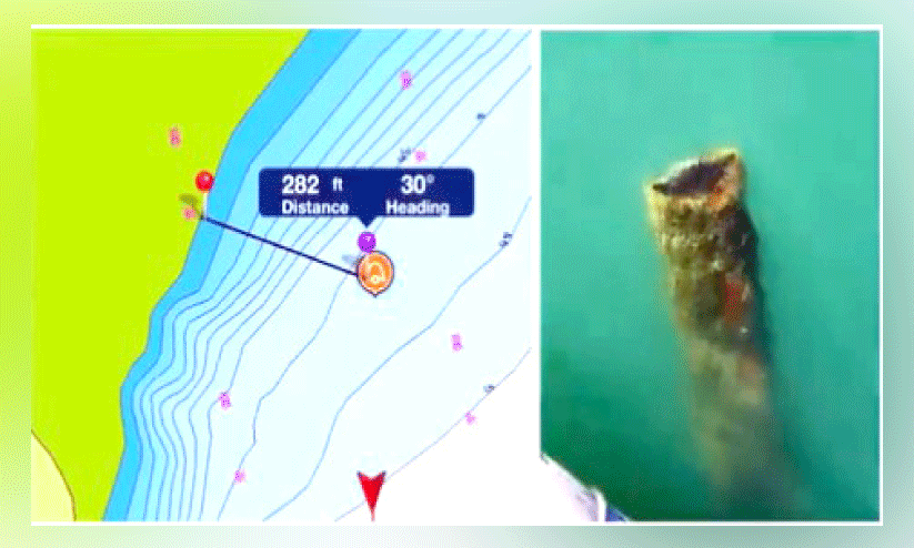 കടലിൽ കണ്ടെത്തിയ പൊട്ടിയ പൈപ്പ്