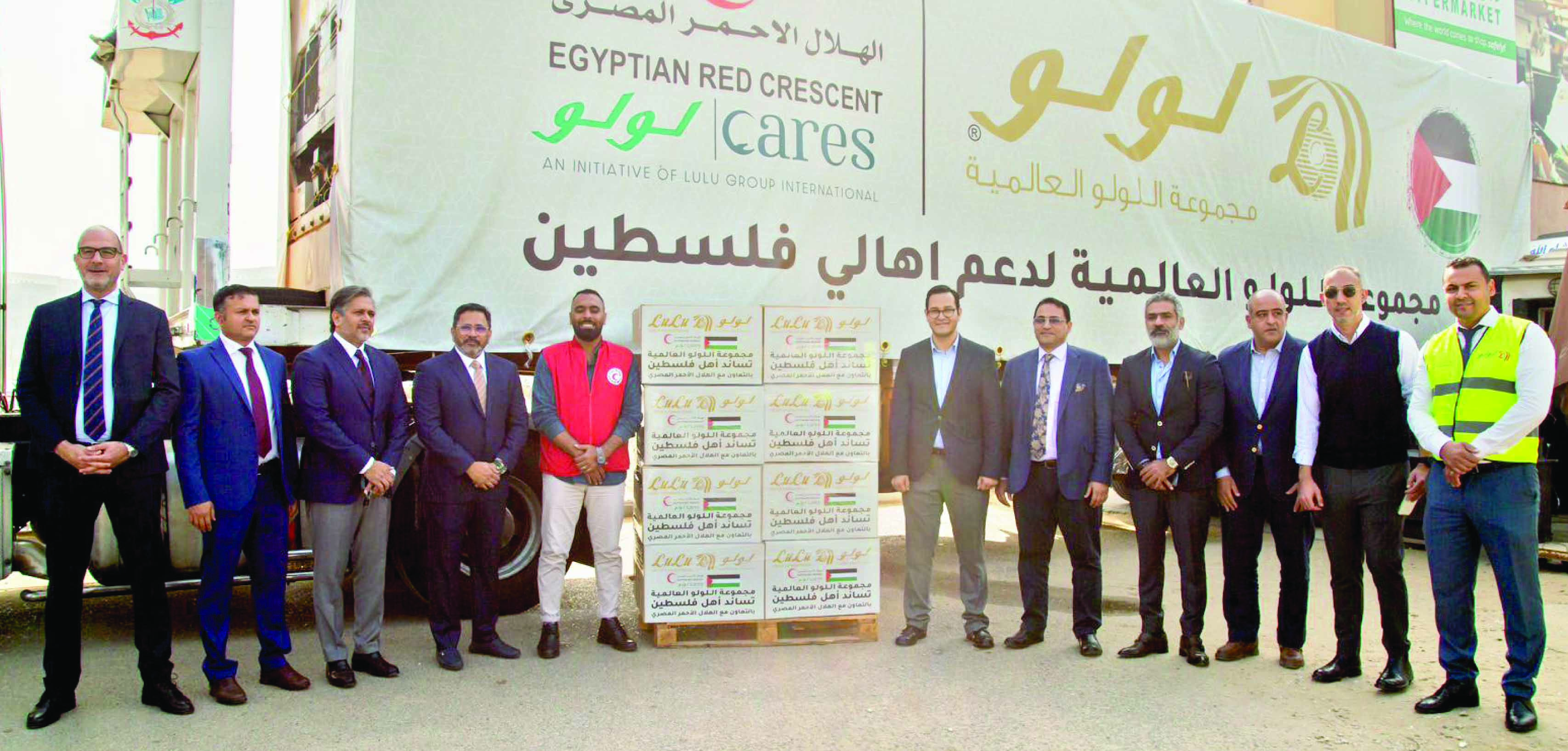 ഗ​സ്സ​യി​ലേ​ക്ക് സ​ഹാ​യ​വു​മാ​യി ലു​ലു ഗ്രൂ​പ്​