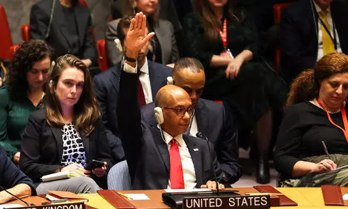 ഗസ്സയിൽ വെടിനിർത്തൽ വേണമെന്ന യു.എൻ പ്രമേയം അമേരിക്ക തള്ളി