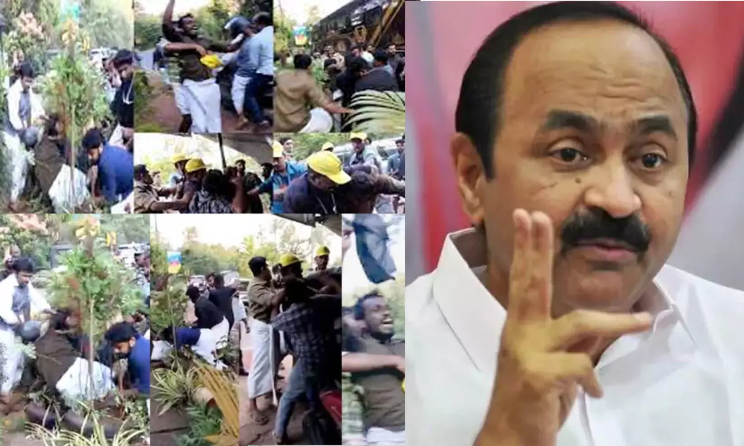 എം.എല്‍.എ ഉള്‍പ്പെടെയുള്ളവരെ ആക്രമിച്ചത് പിണറായിയുടെ ഗുണ്ടാ സംഘമെന്ന് വി.ഡി സതീശൻ