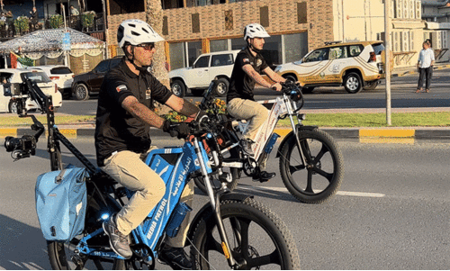 കാ​മ​റ​യു​മാ​യി ഇ- ​ബൈ​ക്കി​ലെ​ത്തും അ​ജ്മാ​ന്‍ പൊ​ലീ​സ്​