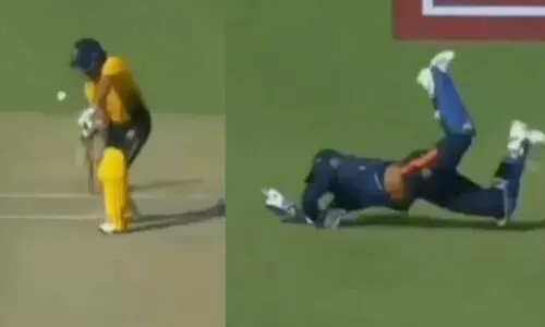 കേദാർ ജാദവിനെ പുറത്താക്കിയ സഞ്ജുവിന്റെ ഉജ്ജ്വല ക്യാച്ച്; വിഡിയോ വൈറൽ