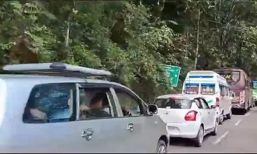 ശബരിമല: വാഹനങ്ങൾ മണിക്കൂറുകൾ തടഞ്ഞിട്ടു