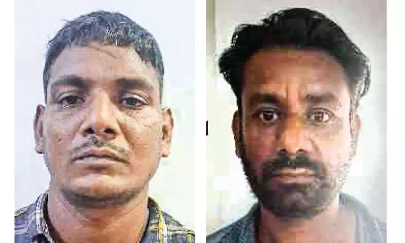 എൻ.എച്ച് നിർമാണ സാമഗ്രി മോഷണം: രണ്ടുപേർ അറസ്റ്റിൽ എൻ.എച്ച് നിർമാണ സാമഗ്രി മോഷണം: രണ്ടുപേർ അറസ്റ്റിൽ