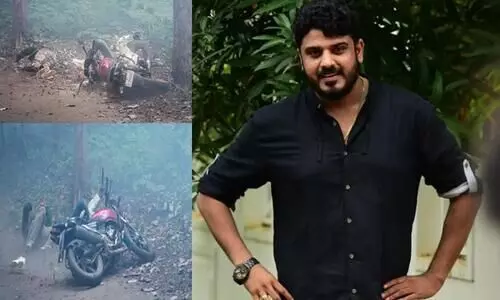 Actor Bibin George Injured In Bike Accident In Action Shooting In Location