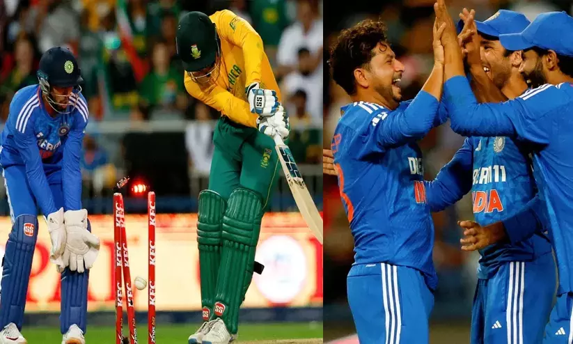 കുൽദീപ് യാദവിന് അഞ്ചു വിക്കറ്റ്; ദക്ഷിണാഫ്രിക്കക്കെതിരെ ഇന്ത്യക്ക് 106 റൺസ് ജയം; പരമ്പര സമനിലയിൽ