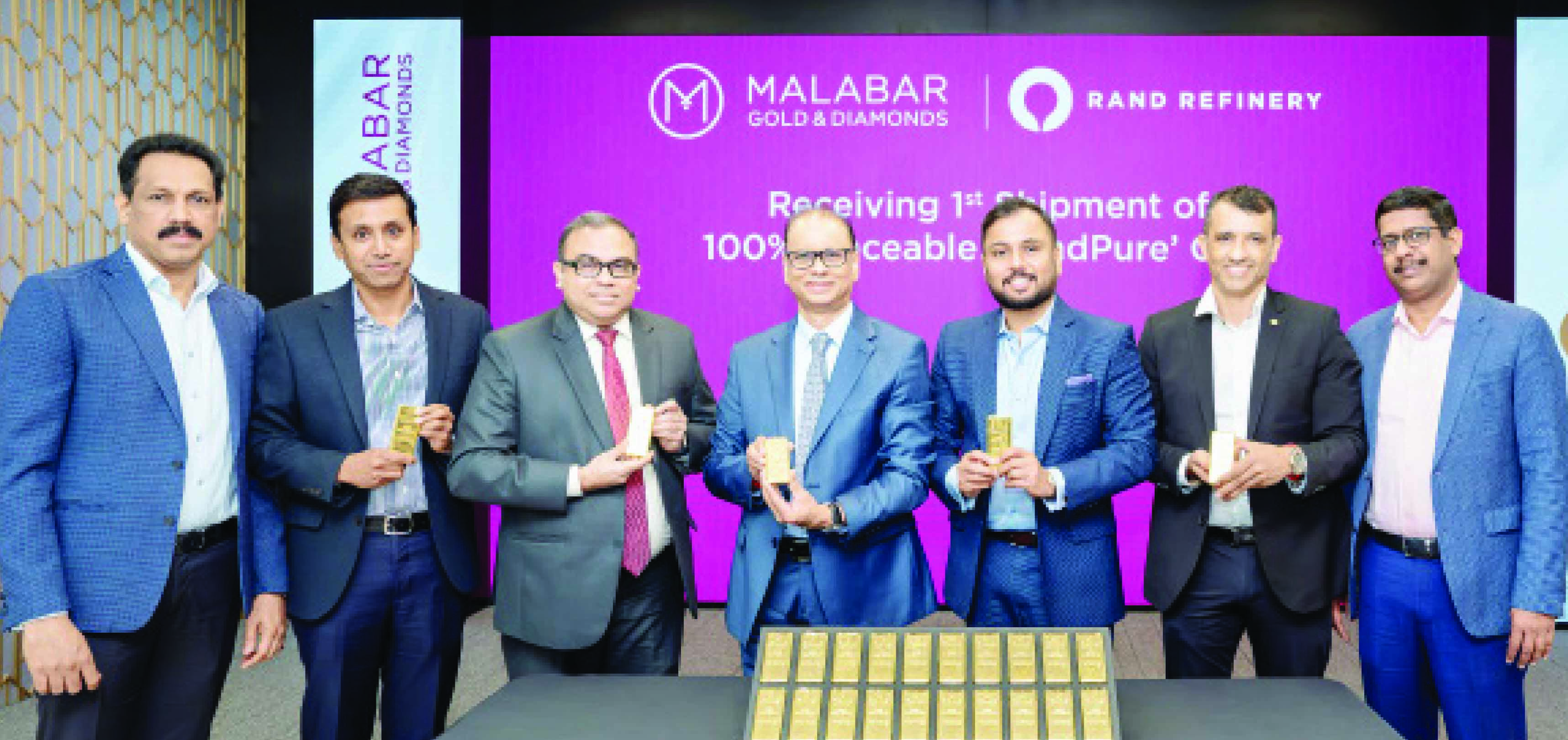 റാന്ഡ് പ്യുവര് ഗോള്ഡ് സ്വന്തമാക്കി മലബാര് ഗോള്ഡ് റാന്ഡ് പ്യുവര് ഗോള്ഡ് സ്വന്തമാക്കി മലബാര് ഗോള്ഡ്