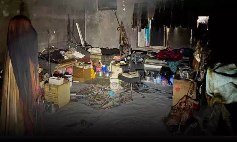 ഫ​ഹാ​ഹീ​ലി​ൽ തീ​പ​ട​ർ​ന്ന അ​പ്പാ​ർ​ട്മെന്‍റ്