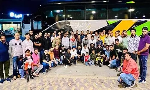 ജി​ദ്ദ​യി​ലെ കാ​പ്പ് പ്ര​വാ​സി കൂ​ട്ടാ​യ്മ സം​ഘ​ടി​പ്പി​ച്ച വി​നോ​ദ യാ​ത്ര​യി​ൽ പ​ങ്കെ​ടു​ത്ത​വ​ർ