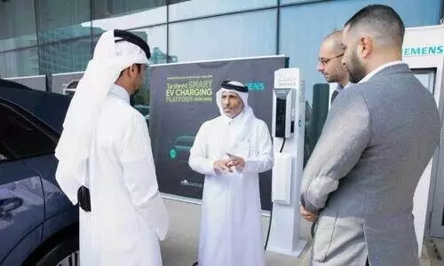 കഹ്റമയുടെ തർഷീദ് ഇ.വി ചാർജിങ് പ്ലാറ്റ്‌ഫോം ഉദ്ഘാടന ചടങ്ങിൽ നിന്ന്