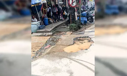 ദേശീയപാതയിൽ അപകടക്കുഴി