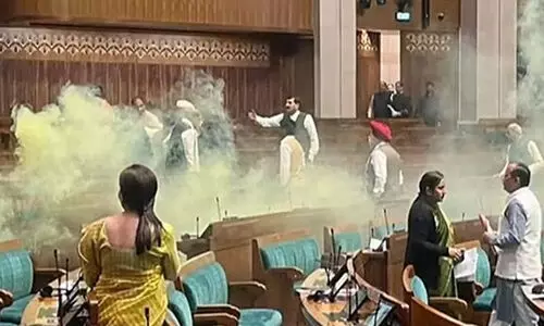 പാർലമെന്റിലെ സുരക്ഷാ വീഴ്ച: പ്രതികൾ പുകത്തോക്ക് ഒളിപ്പിച്ചത് വിദഗ്ധമായി -എഫ്.ഐ.ആർ