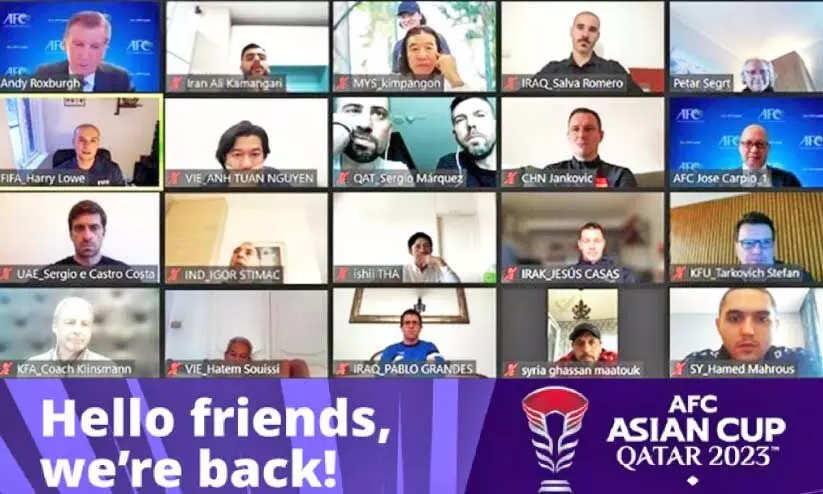 ഓ​ൺ​ലൈ​നി​ൽ സം​ഗ​മി​ച്ച് പ​രി​ശീ​ല​ക​ർ; ത​യാ​റെ​ടു​പ്പു​ക​ൾ ത​കൃ​തി