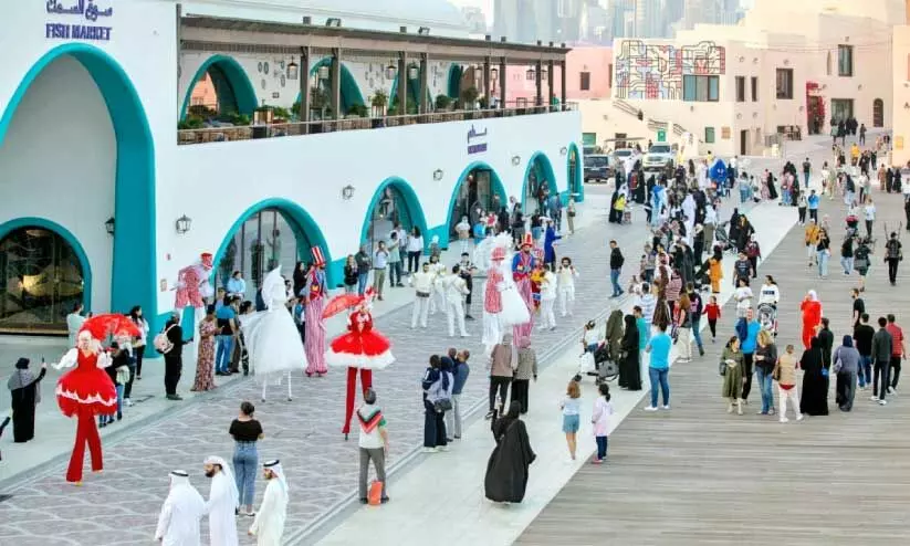 ഓ​ൾ​ഡ് ദോ​ഹ പോ​ർ​ട്ടി​ൽ ന​ട​ക്കു​ന്ന വി​ന്റ​ർ ഫെ​സ്റ്റി​ൽ​നി​ന്ന്