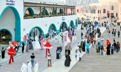 ഓ​ൾ​ഡ് ദോ​ഹ പോ​ർ​ട്ടി​ൽ ന​ട​ക്കു​ന്ന വി​ന്റ​ർ ഫെ​സ്റ്റി​ൽ​നി​ന്ന്