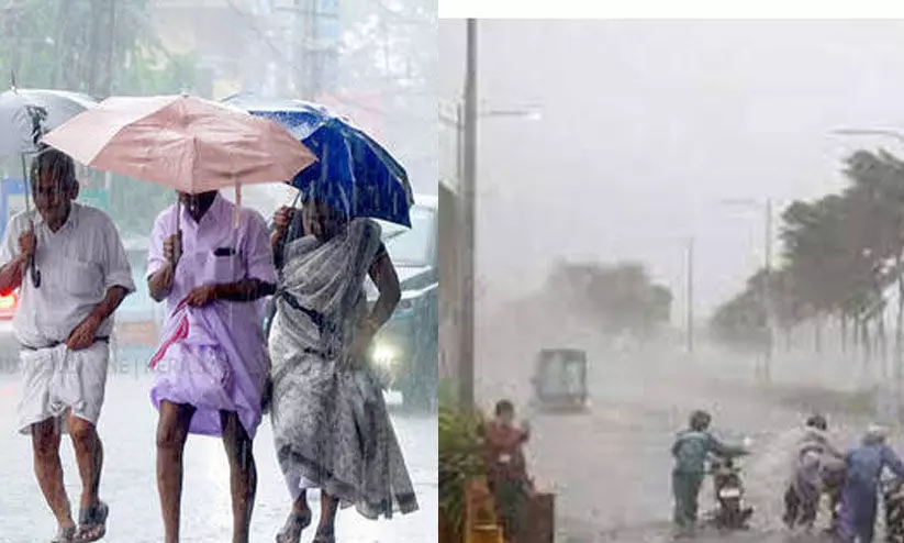 കനത്ത മഴ: രണ്ട് ജില്ലകളിൽ അതീവജാഗ്രത