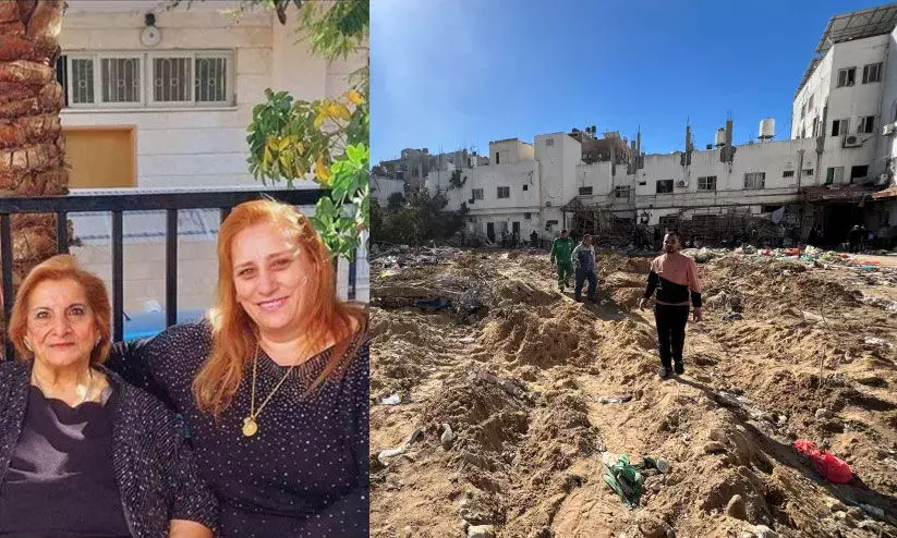 ഗസ്സയിൽ ആശുപത്രി മുറ്റത്ത് 20 പേരെ ബുൾഡോസർ കയറ്റി കൊന്നു; കാത്തലിക് ചർച്ചിൽ അമ്മയെയും മകളെയും വെടിവെച്ചുകൊന്നു ഗസ്സയിൽ ആശുപത്രി മുറ്റത്ത് 20 പേരെ ബുൾഡോസർ കയറ്റി കൊന്നു; കാത്തലിക് ചർച്ചിൽ അമ്മയെയും മകളെയും വെടിവെച്ചുകൊന്നു