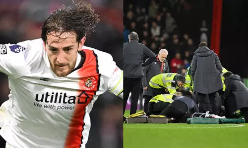 താരത്തിന് ഹൃദയാഘാതം, ഗ്രൗണ്ടിൽ കുഴഞ്ഞുവീണു; ലൂടൺ ടൗൺ-ബേൺമൗത്ത് മത്സരം ഉപേക്ഷിച്ചു