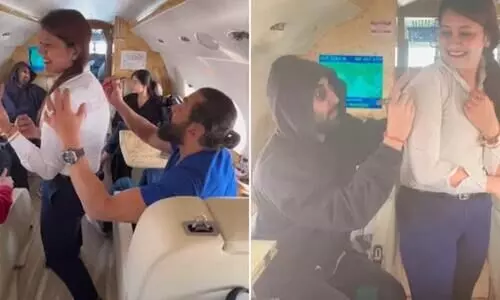 Ranbir Kapoor, Bobby Deol autograph flight attendant’s shirt. Video is viral