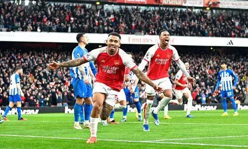 ബ്രൈറ്റണെ വീഴ്ത്തി ആഴ്സണൽ കുതിപ്പ്