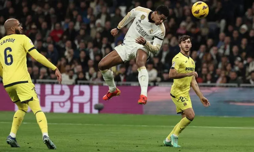 ഗോളടി തുടർന്ന് ബെല്ലിങ്ഹാം; വൻ ജയത്തോടെ റയൽ ഒന്നാമത് ഗോളടി തുടർന്ന് ബെല്ലിങ്ഹാം; വൻ ജയത്തോടെ റയൽ ഒന്നാമത്