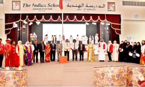 ഇ​ന്ത്യ​ൻ സ്കൂ​ൾ ബ​ഹ്റൈ​ൻ ദേ​ശീ​യ​ദി​നം ആ​ഘോ​ഷി​ച്ചു