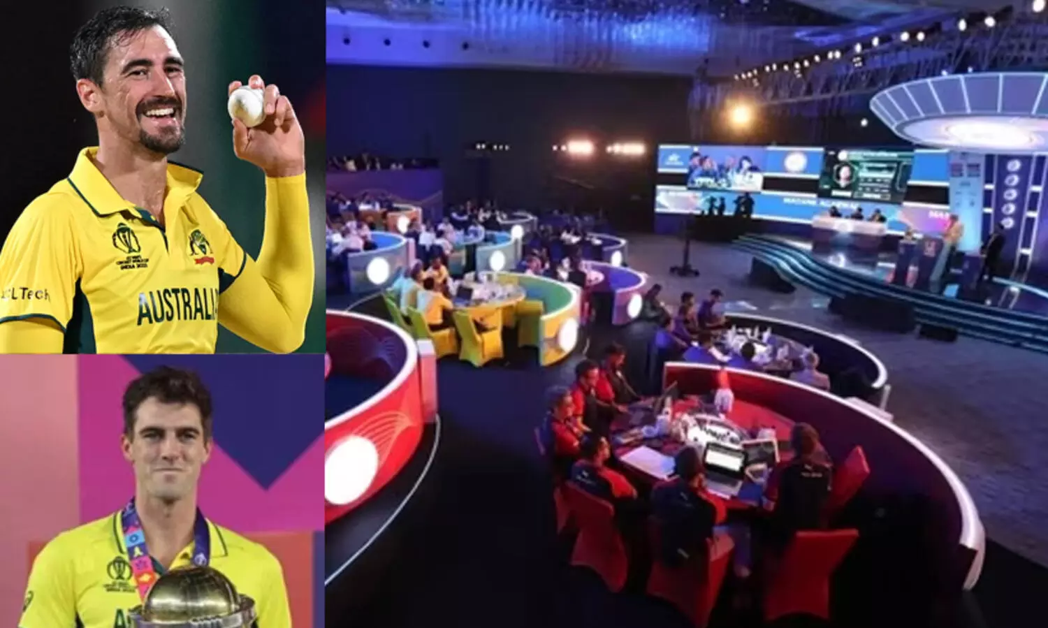 മിച്ചൽ സ്റ്റാർക്കിന് 24.7 കോടിയുടെ റെക്കോഡ് വിലയിട്ട് കൊൽക്കത്ത; പാറ്റ് കമ്മിൻസ് 20.5 കോടിക്ക് സൺറൈസേഴ്സിൽ