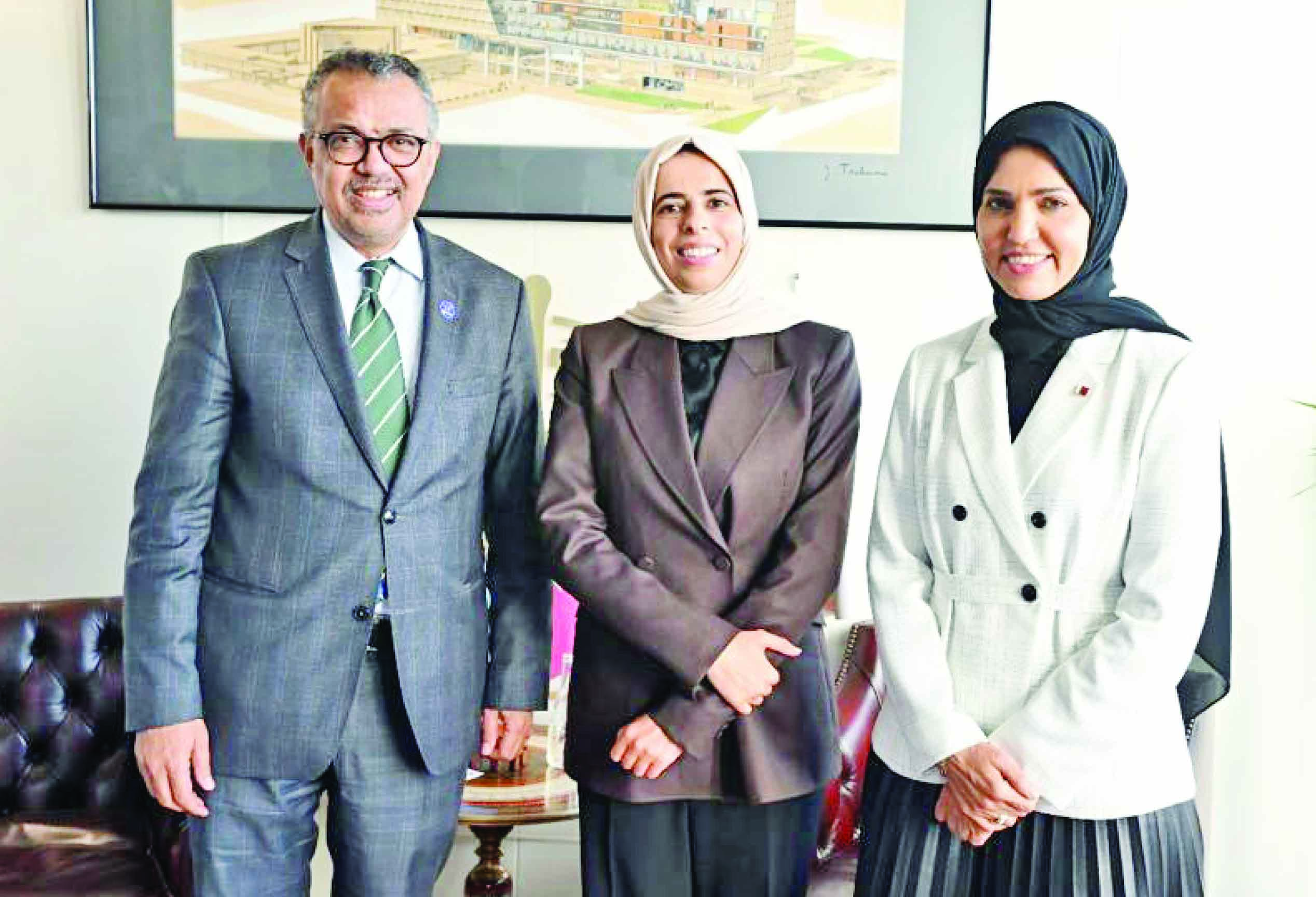 ഗസ്സ: ഡബ്ല്യൂ.എച്ച്.ഒ മേധാവിയുമായി കൂടിക്കാഴ്ച നടത്തി ലുൽവ അൽ ഖാതിർ ഗസ്സ: ഡബ്ല്യൂ.എച്ച്.ഒ മേധാവിയുമായി കൂടിക്കാഴ്ച നടത്തി ലുൽവ അൽ ഖാതിർ